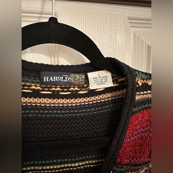 Harold’s Knit Cotton Vintage Button Vest - Picture 3 of 7